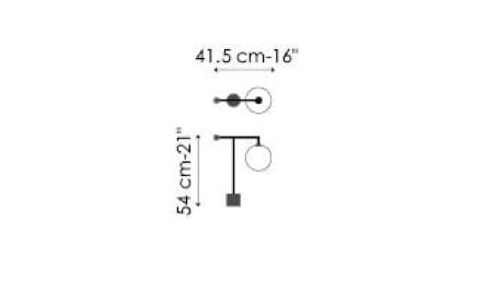 Окрашенная металлическая светодиодная настольная лампа BONALDO ARCH-00023254 - Вид №5