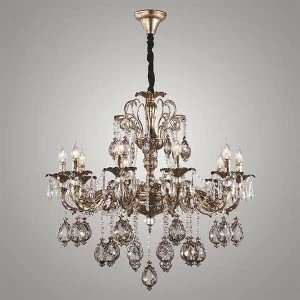 Люстра подвесная золотистая Bogates 271/10 Strotskis BOGATES ДИЗАЙНЕРСКИЕ, СВЕЧИ 00-3887116 Золото