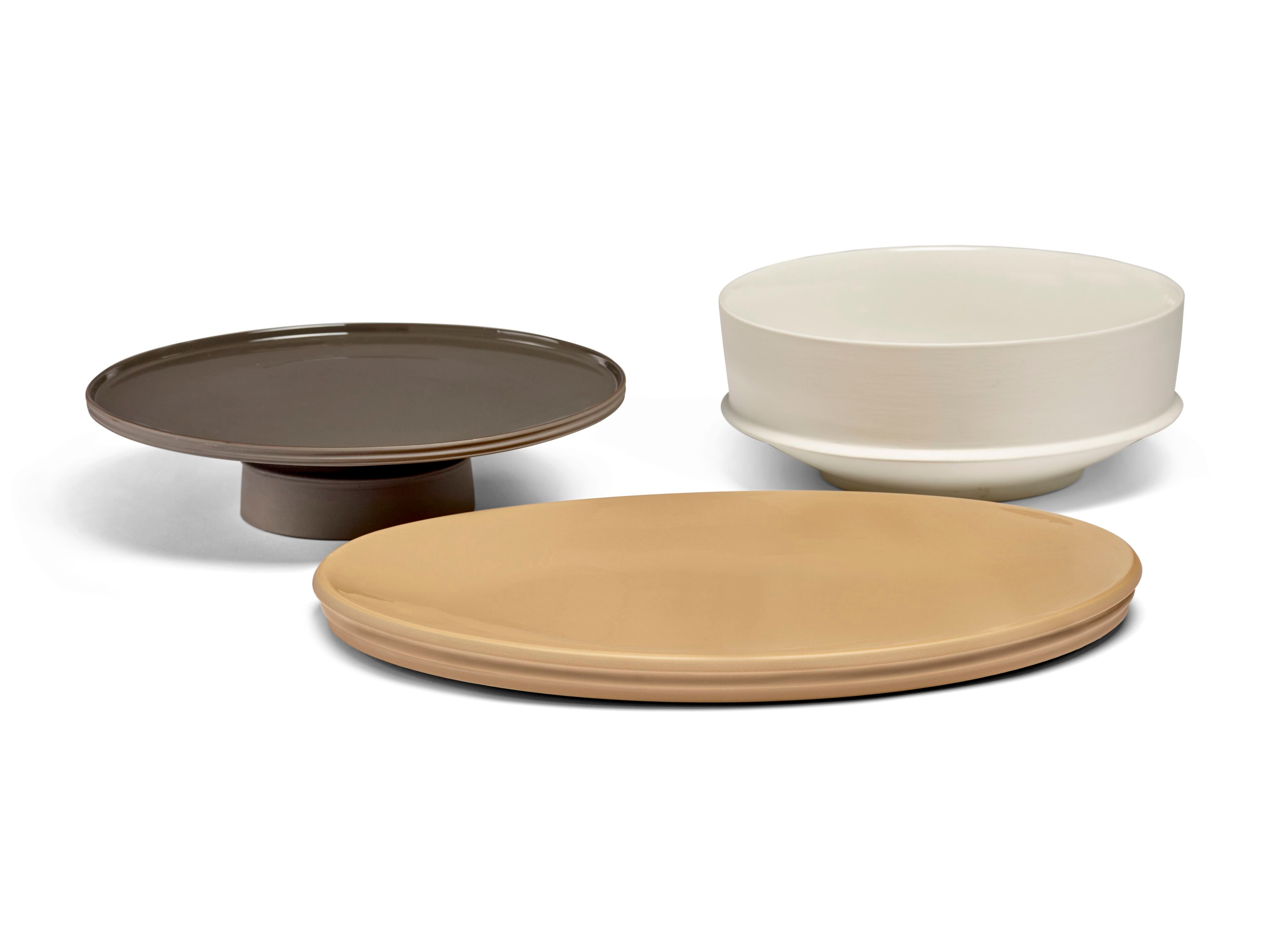 Фарфоровая овальная сервировочная тарелка Serax Dune ARCH-00098409 - Вид №12