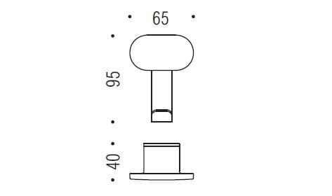 Вешалка для одежды Cromall® Colombo Design современные ручки ARCH-00025519 - Вид №1