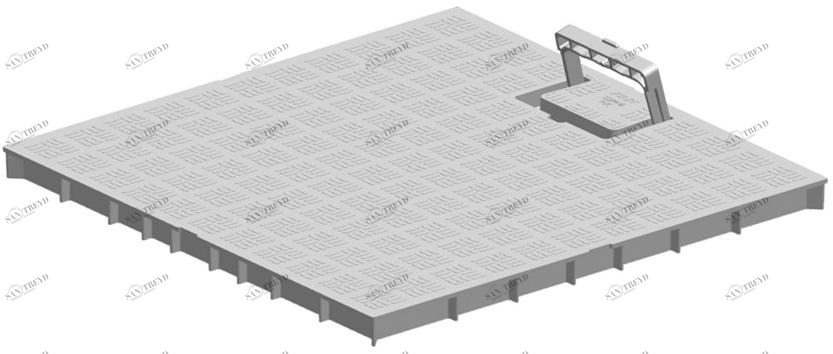 First Corporation Крышка с противоударной ручкой из ПВХ First plast Scdpm40g