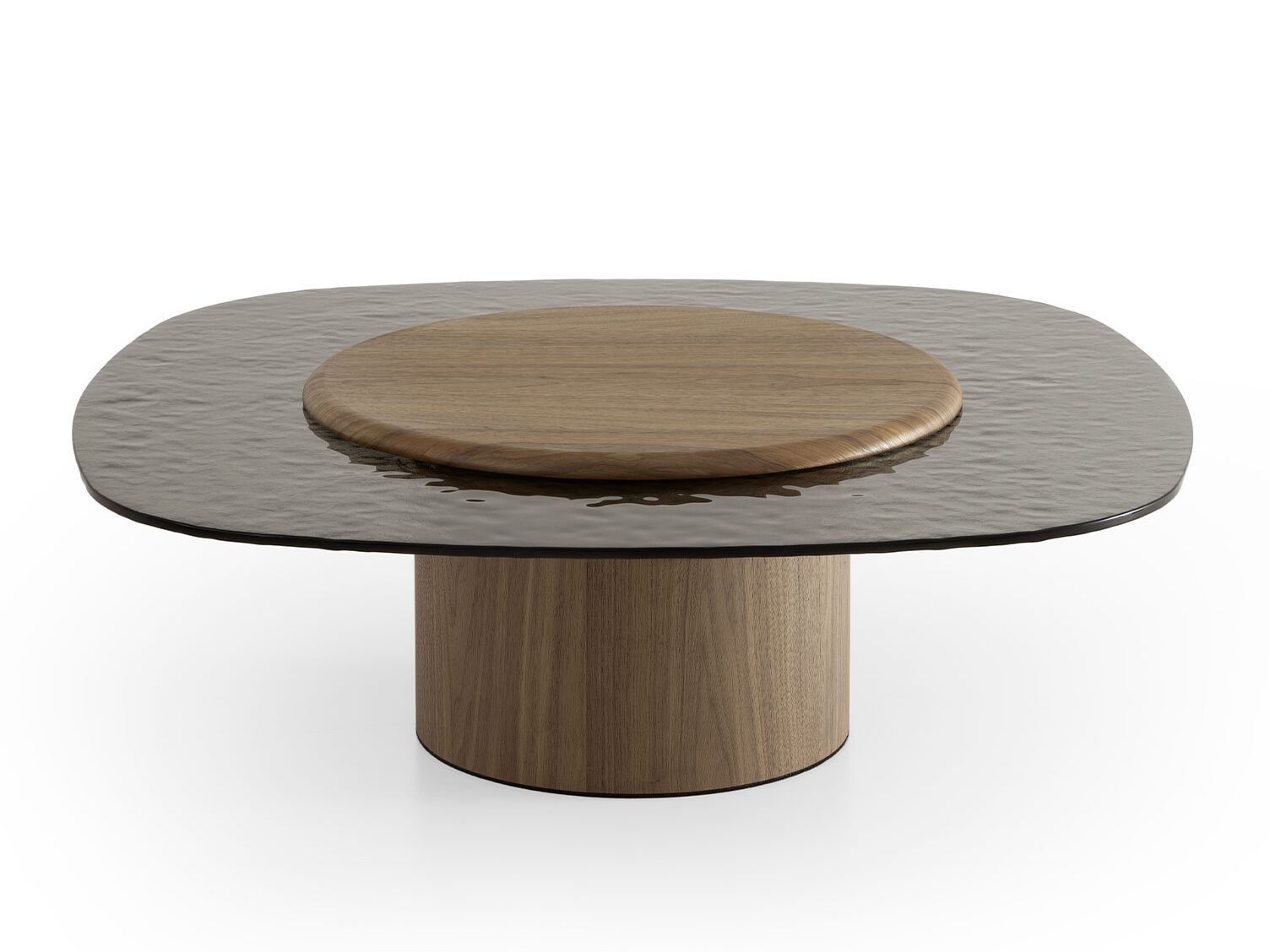 Журнальный столик из ореха и стекла для гостиной Morica Design Haute Couture ARCH-00065416 - Вид №1