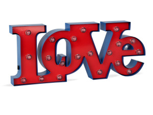 Настольная лампа / металлическая световая вывеска