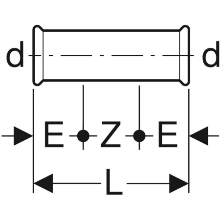 22103 Надвижная муфта Geberit Mapress из углеродистой стали Geberit  - Вид №2