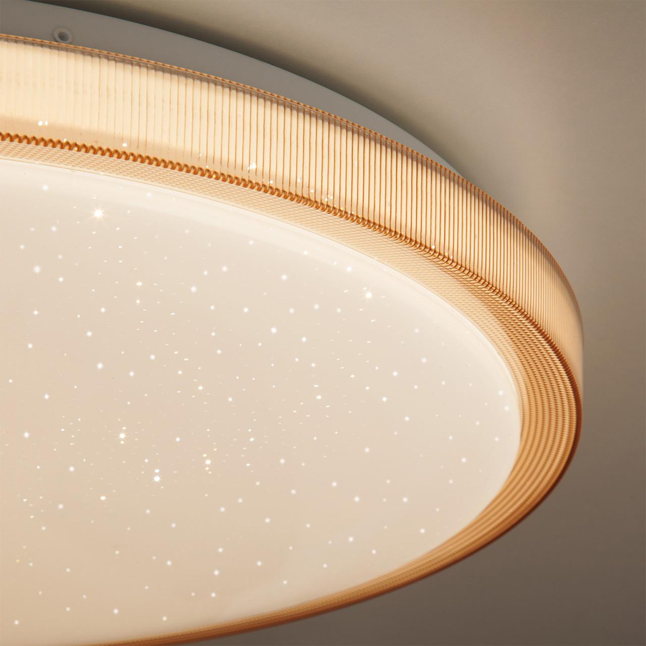 Потолочный светодиодный светильник Eurosvet Sandy 40015/1 LED кофе EUROSVET SANDY 202708 Белый - Вид №1