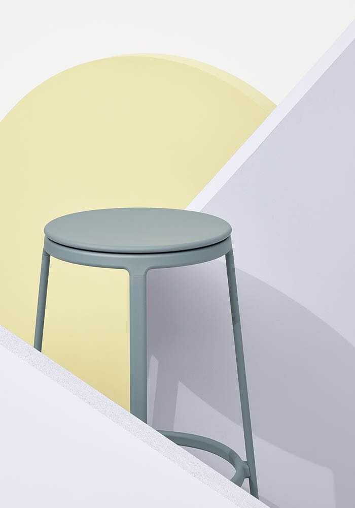 Высокий стальной табурет с подставкой для ног Infiniti ARCH-00130413 - Вид №13