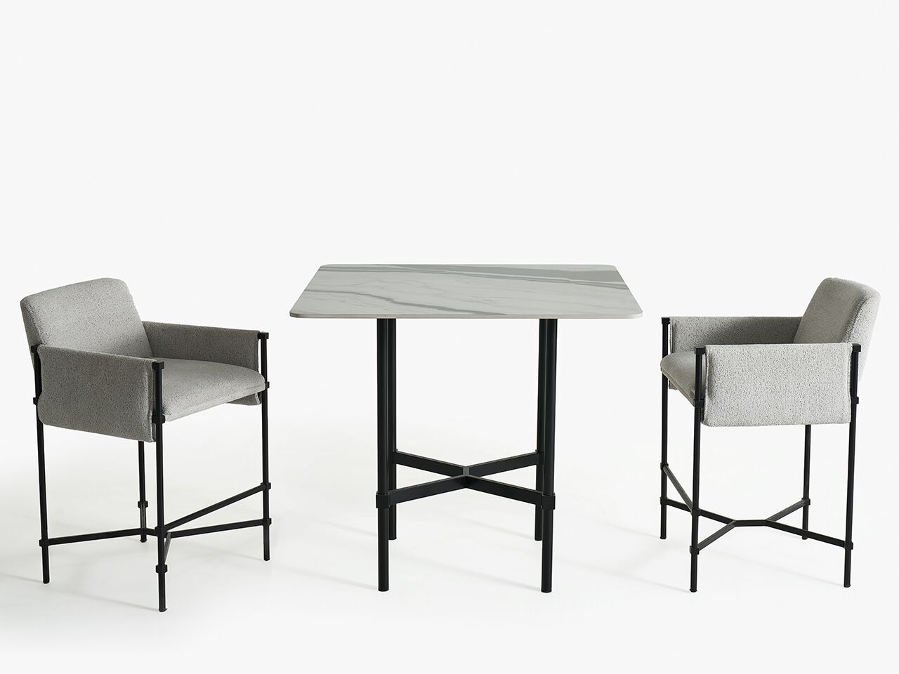 Высокий квадратный садовый стол с керамической столешницей NDESIGN Ezora ARCH-00015036 - Вид №2
