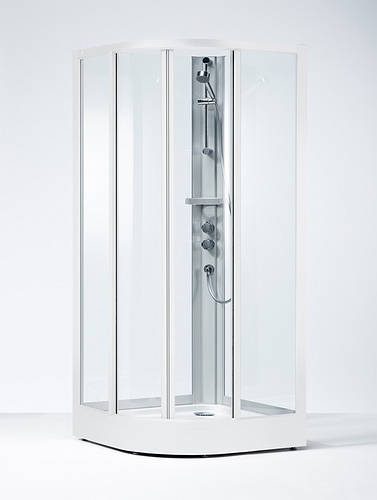 626334 IFO Душевая кабина круглая из кварца SKR VK, Pillar luxury SP V Art Solid - Вид №1