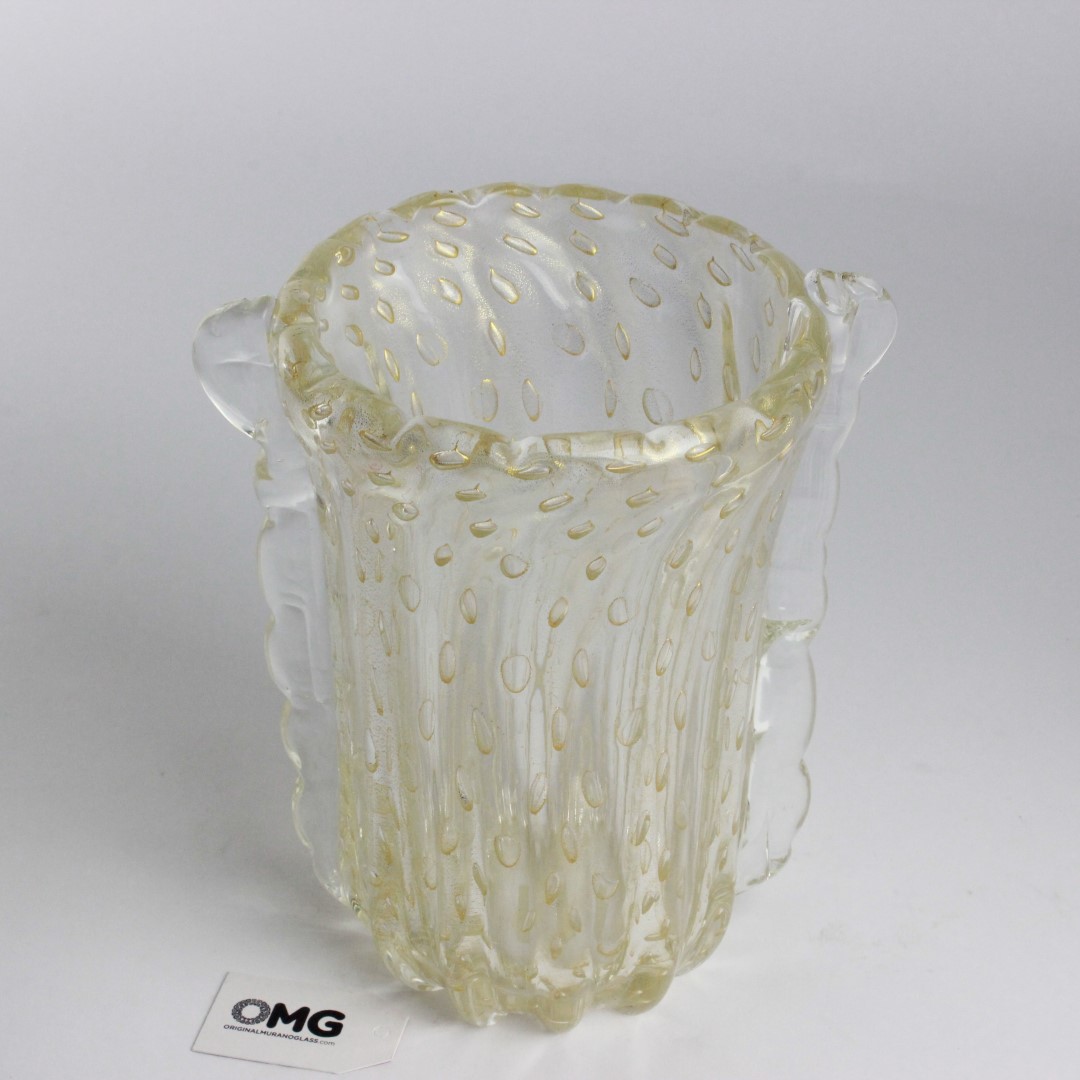 1728 ORIGINALMURANOGLASS Дутая ваза Флейта - Morasso - Муранское стекло 22 см  - Вид №1