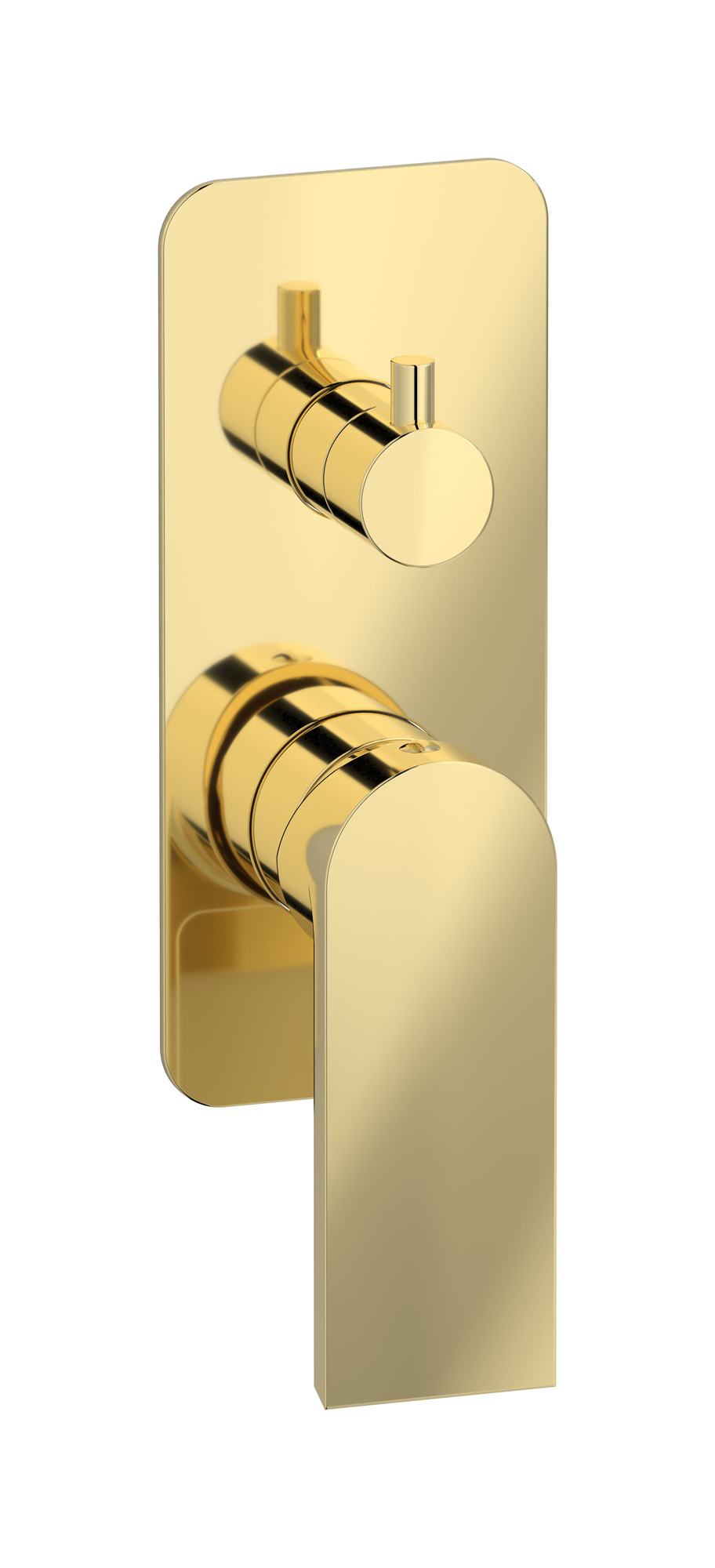 Встроенный смеситель для душа с двухходовым дивертером WE ARE IB k3310ii Pale Gold K3