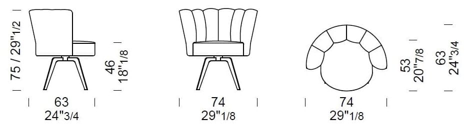 Кожаное кресло Borzalino Diva ARCH-00075207 - Вид №10