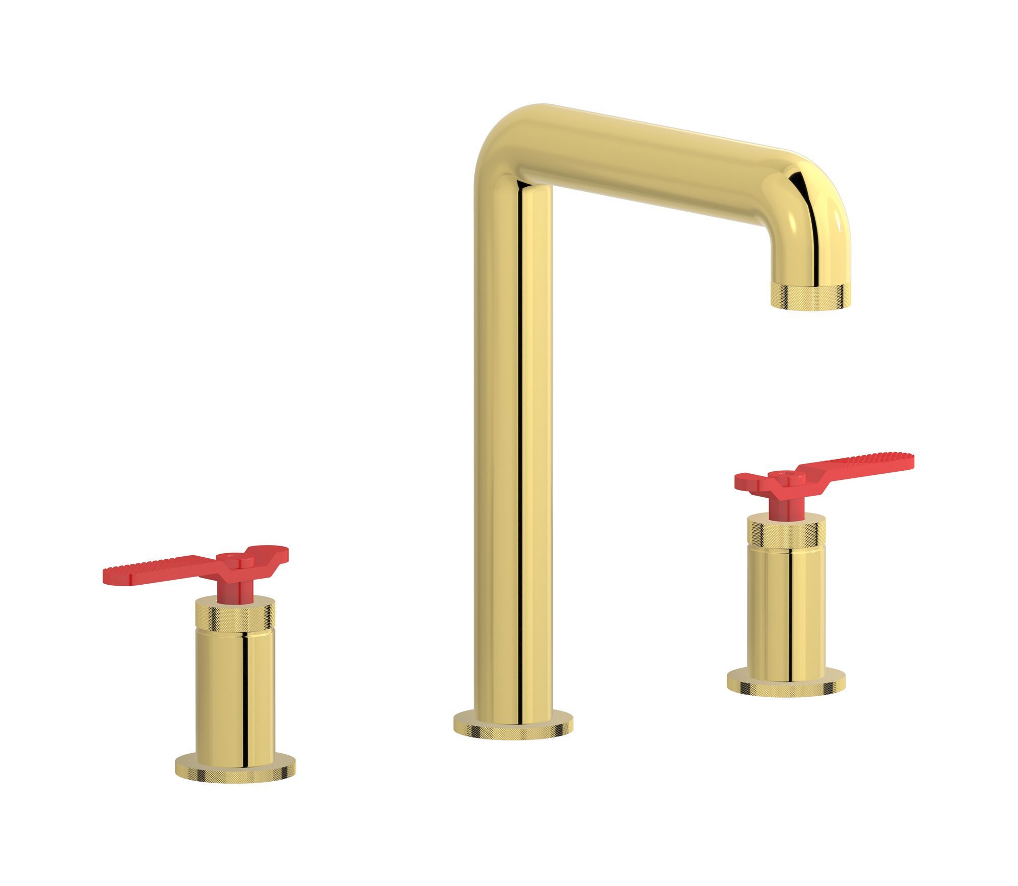 Смеситель для раковины с 3 отверстиями для пола с автоматическим сливом IB Bold ARCH-00122073 - Вид №13