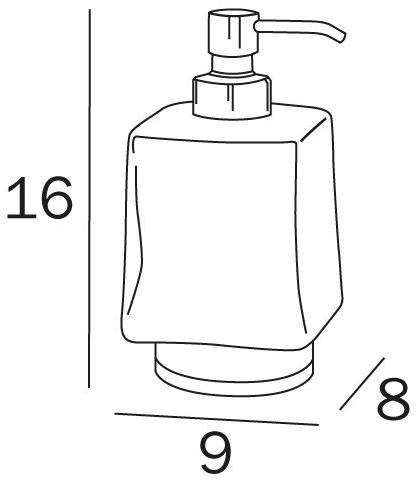 INDA® Дозатор мыла из стекла  R1512b001 -r1512b002  - Вид №2