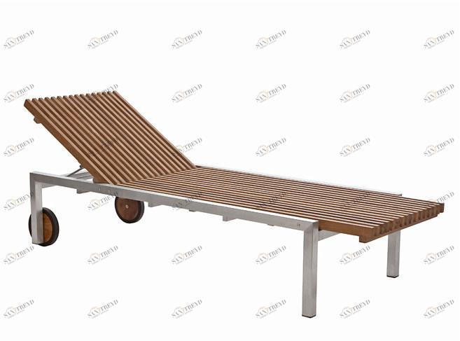 Il Giardino di Legno Садовый лежак на колесиках Adamas 5501