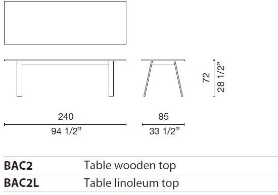 Cappellini Стол из ясеня Bac sun-id-1462679 - Вид №7