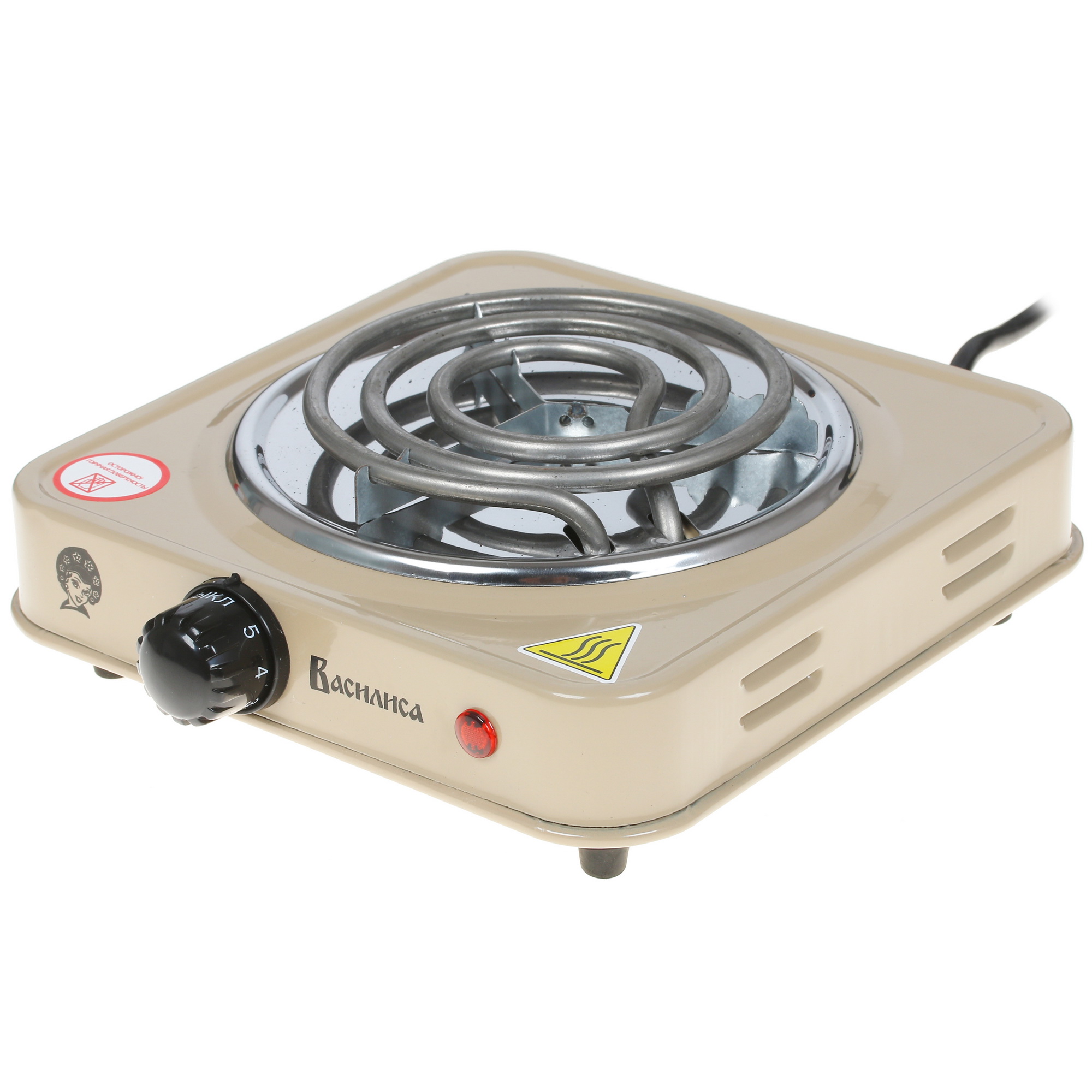 8111678 Плита компактная электрическая Василиса ВА-901 бежевый STDN-0022933 - Вид №3