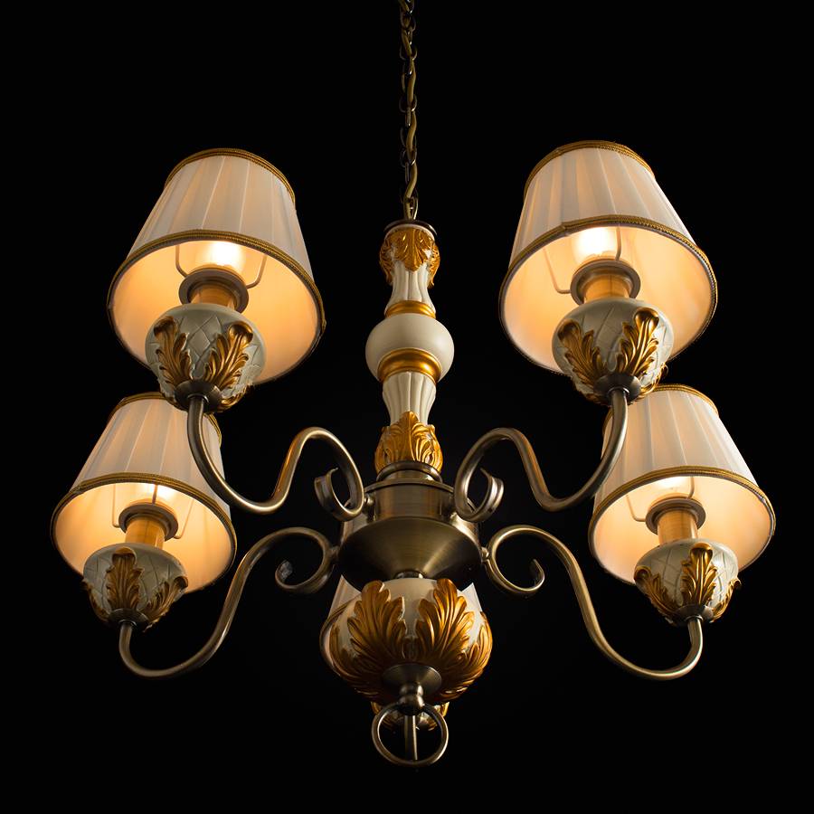 Подвесная люстра Arte Lamp Benessere A9570LM-5WG ARTE LAMP ДИЗАЙНЕРСКИЕ, BENESSERE 056428 Белый  - Вид №3