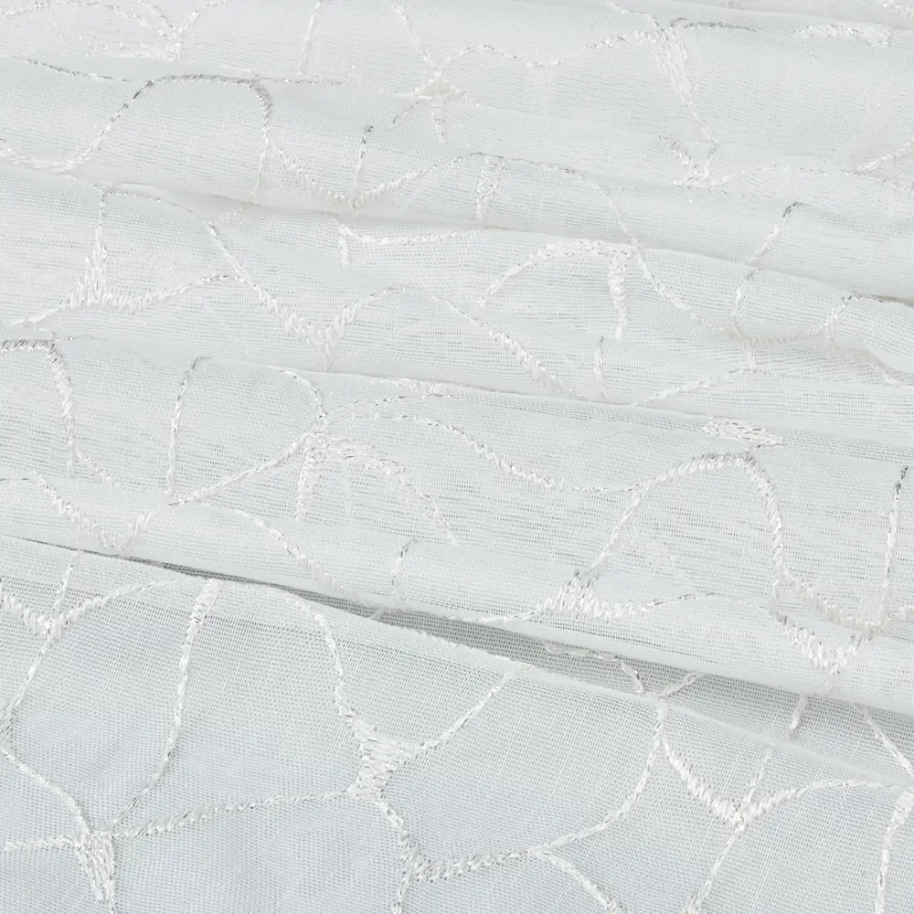 Тюль на ленте «Геометрия» 300x280 см цвет экрю MIAMOZA STLM-2136868 - Вид №2