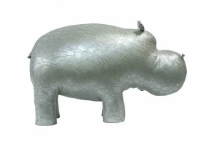 Пуф "Бегемот" жемчужный на деревянном каркасе EUROSON БЕГЕМОТ, ЖИВОТНЫЕ 125937 Жемчужный