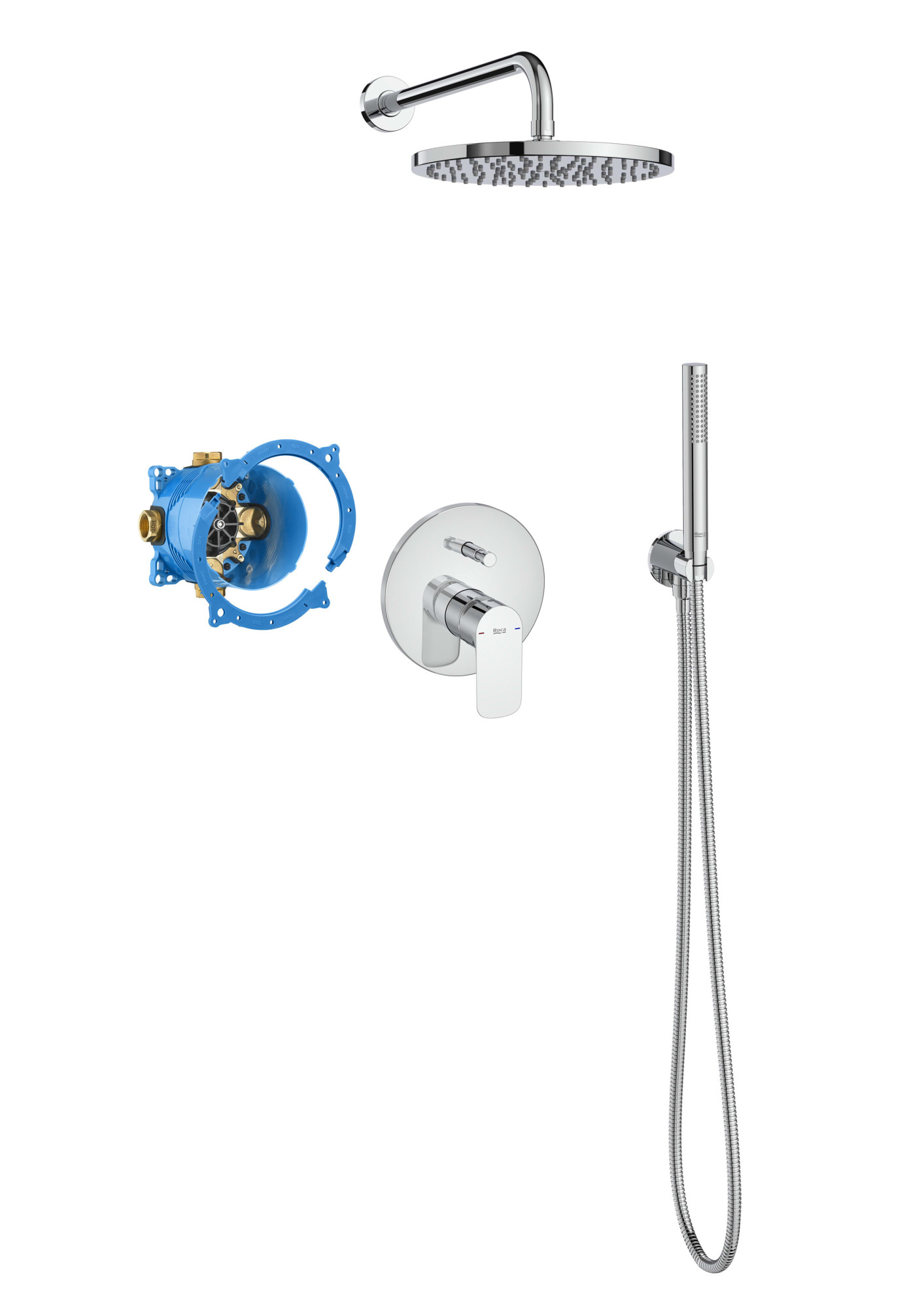 A5D266EC00 Бокс Круглый однорычажный встраиваемый блок для ванны-душа ROCA Cala