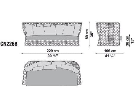 3-местный диван B&B Italia Outdoor Canasta ARCH-00052995 - Вид №5