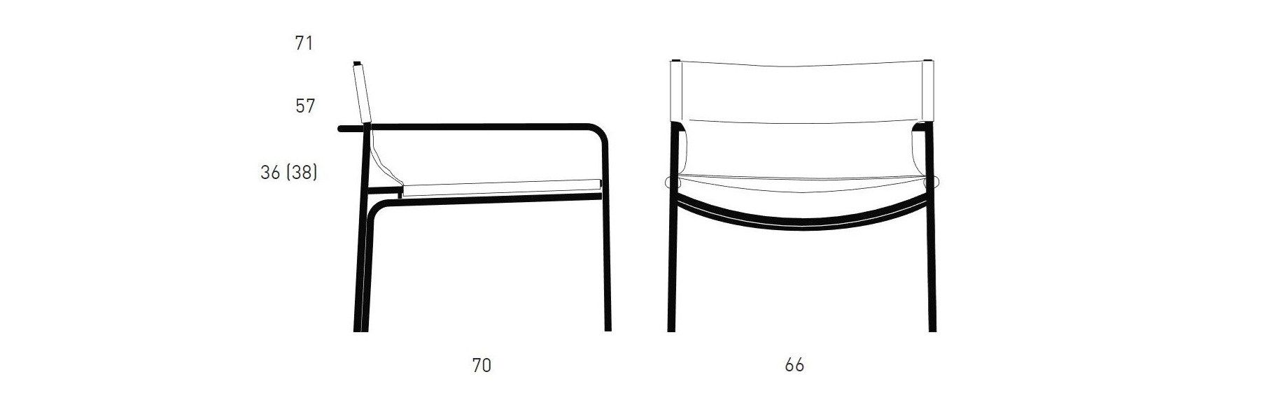 Тканевое кресло с подлокотниками KFF Loop Lounge ARCH-00034027 - Вид №12