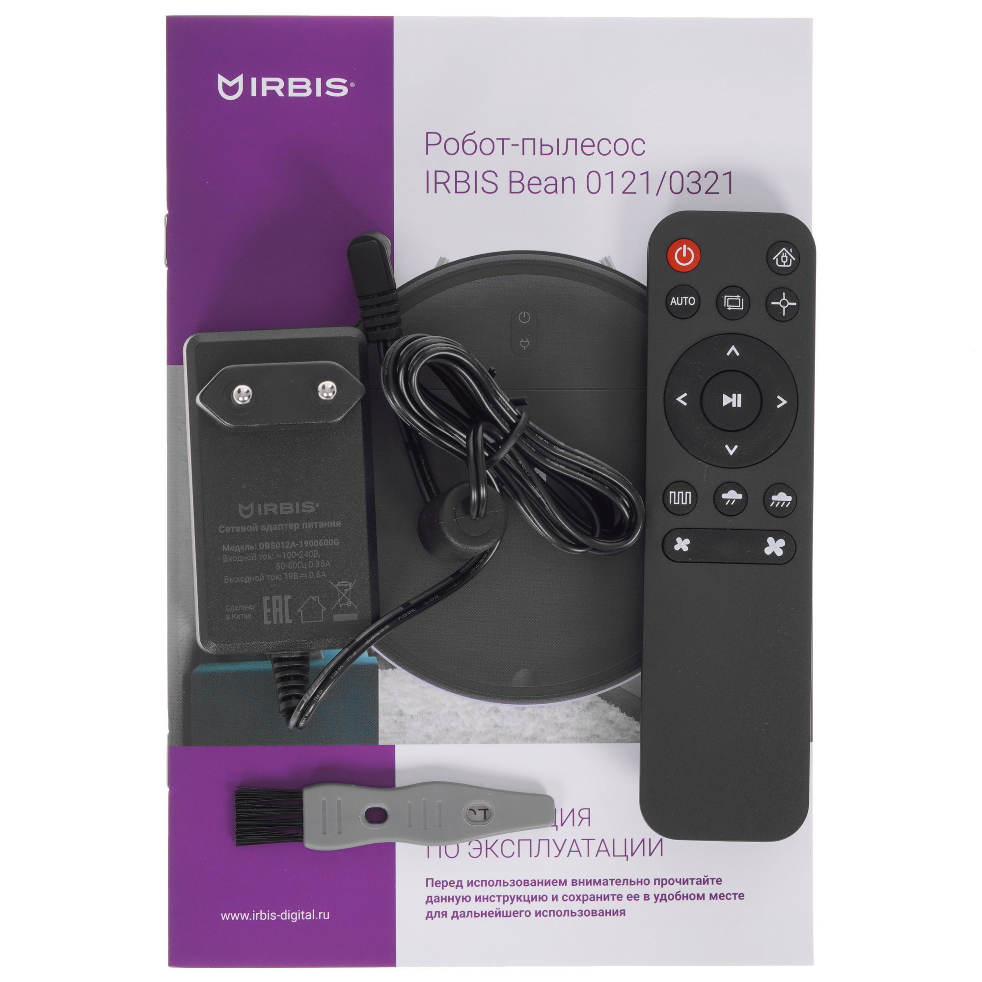 9906734 Робот-пылесос Irbis Bean 0121 черный STDN-0017117 - Вид №8