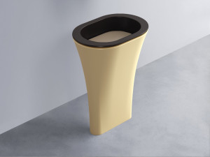 AMLA65-LV+AMPILO-AN+AMCOLO-CN Раковина Amedeo Ovale отдельностоящая cielo Enjoy + Amedeo