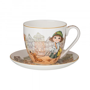 415-2194 Посуда фарфоровая Чайная пара"FASHION PRINCESS" 430 мл Lefard