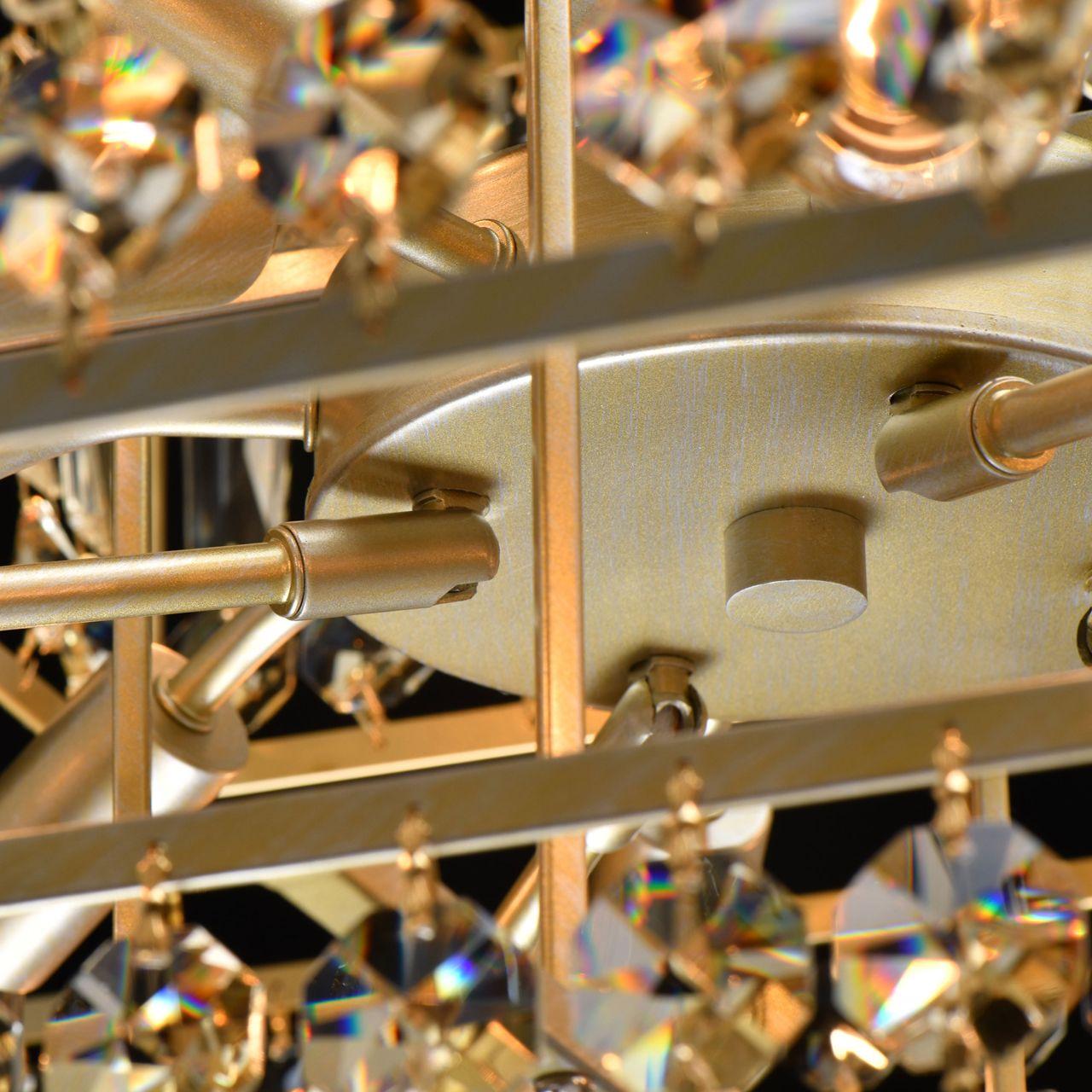 Подвесная люстра MW-Light Монарх 121012416 MW-LIGHT ДИЗАЙНЕРСКИЕ, МОНАРХ 278898 Золотой  - Вид №1