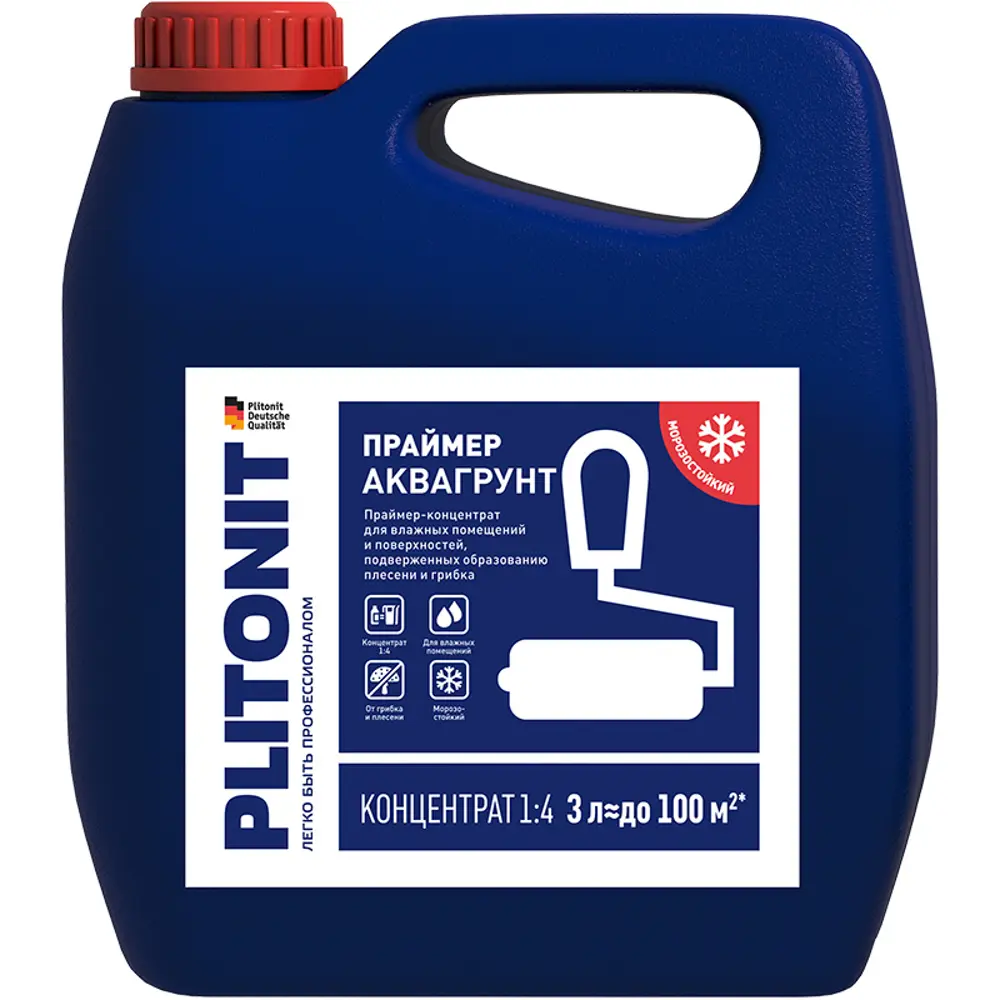 Грунтовка для влажных помещений Plitonit АкваГрунт, 3 л STLM-2154484