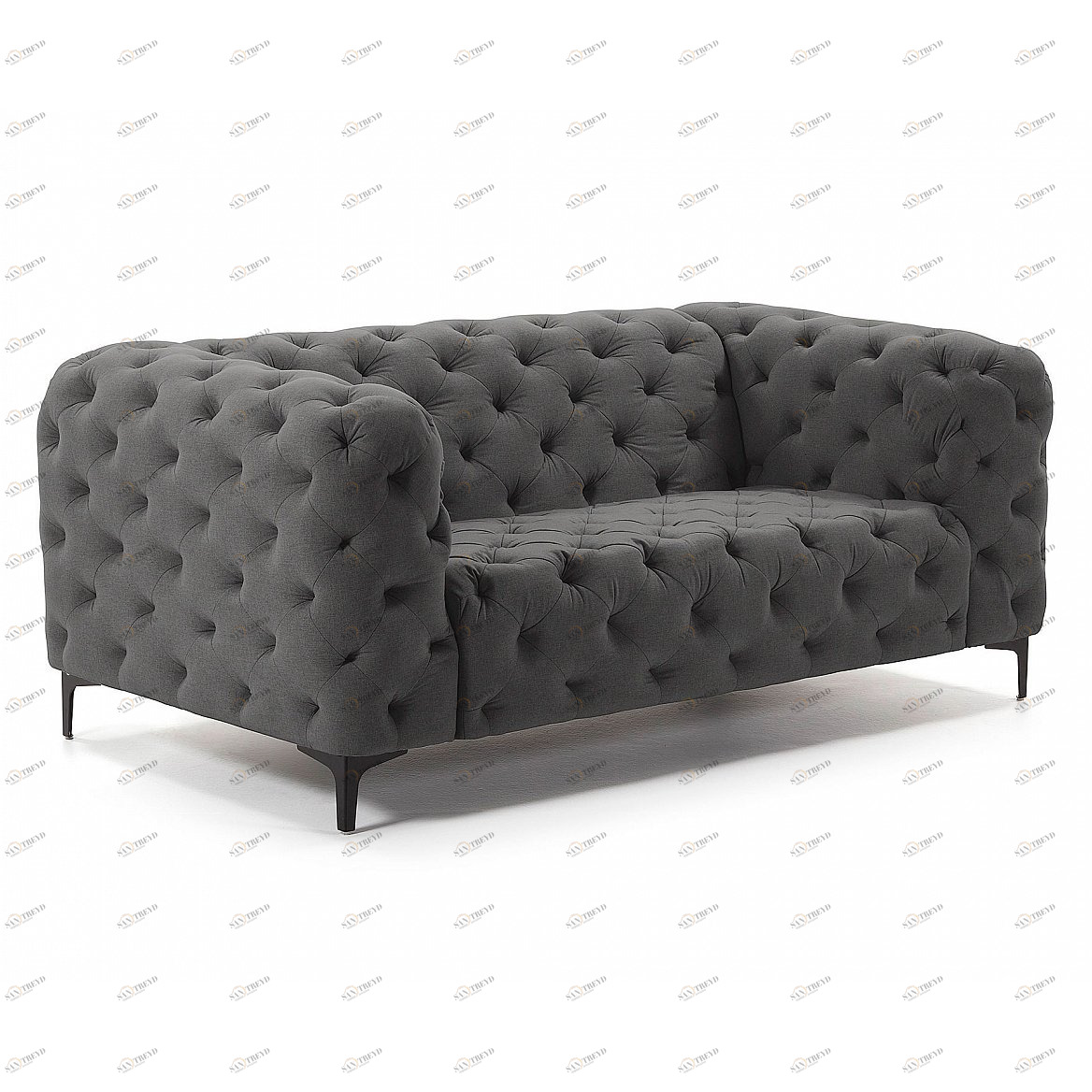 Диван Maisha двухместный темно-серый от La Forma LA FORMA ДИЗАЙНЕРСКИЕ 288902 Серый 