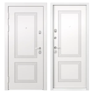 Дверь входная металлическая Фолд грет 880 мм левая цвет белый