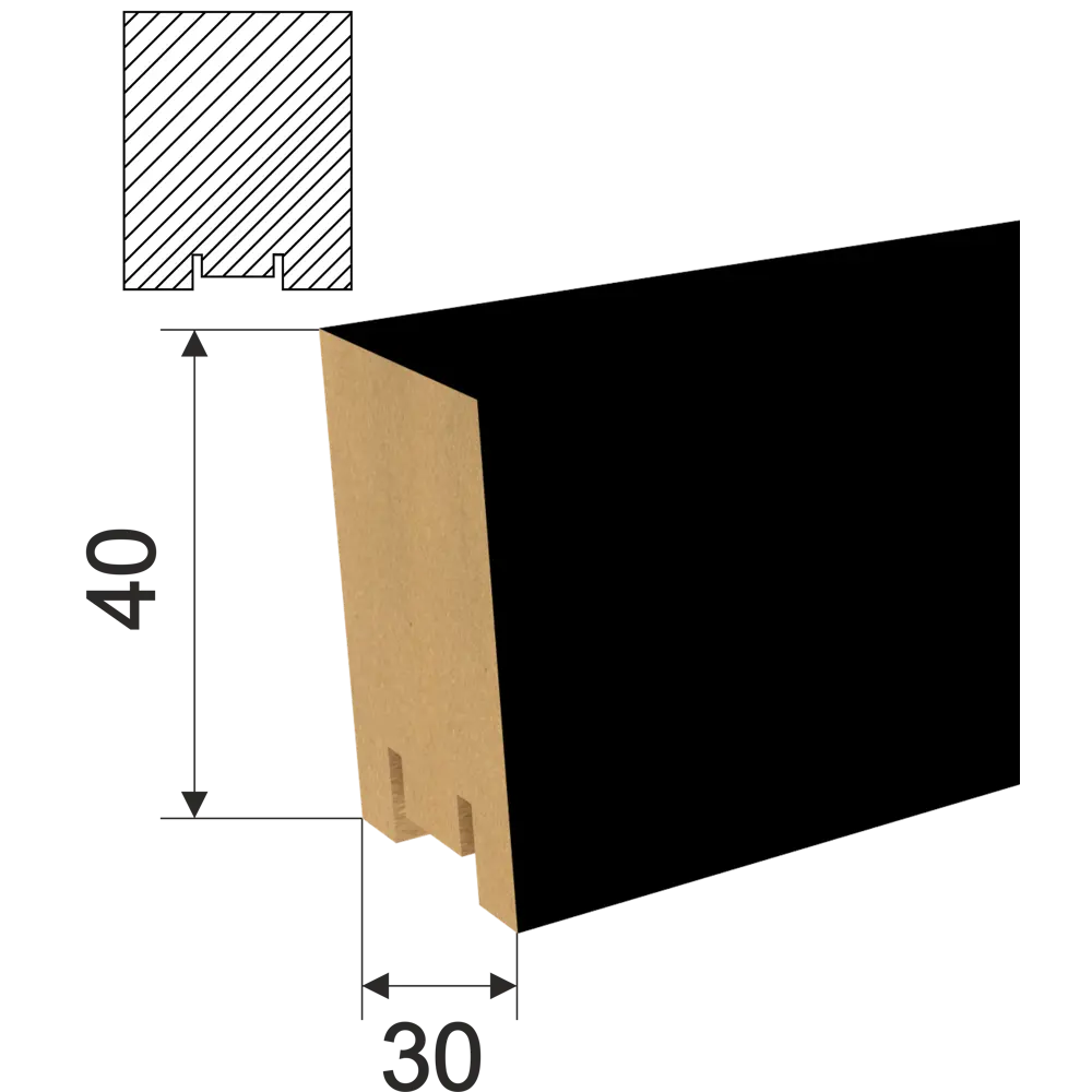 Santreyd Рейки МДФ Ривьера Black Edition для стильного интерьера 86033704 STLM-0066247 - Вид №1