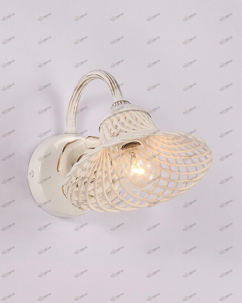 Бра настенное белое Lumien Hall "Келлай" W17074/1WHRG LUMIEN HALL ФЛОРИСТИКА 00-3929722 Белый 