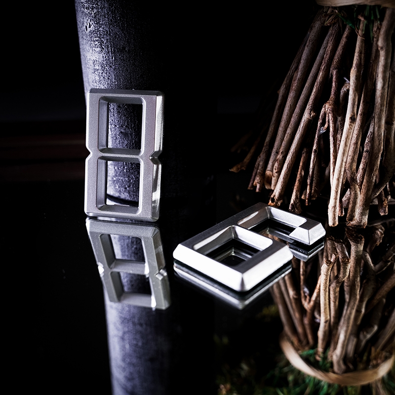 Дверной номер  «8», 37х5х60 мм, серебро LJPS0088 Public Steel Россия  - Вид №1