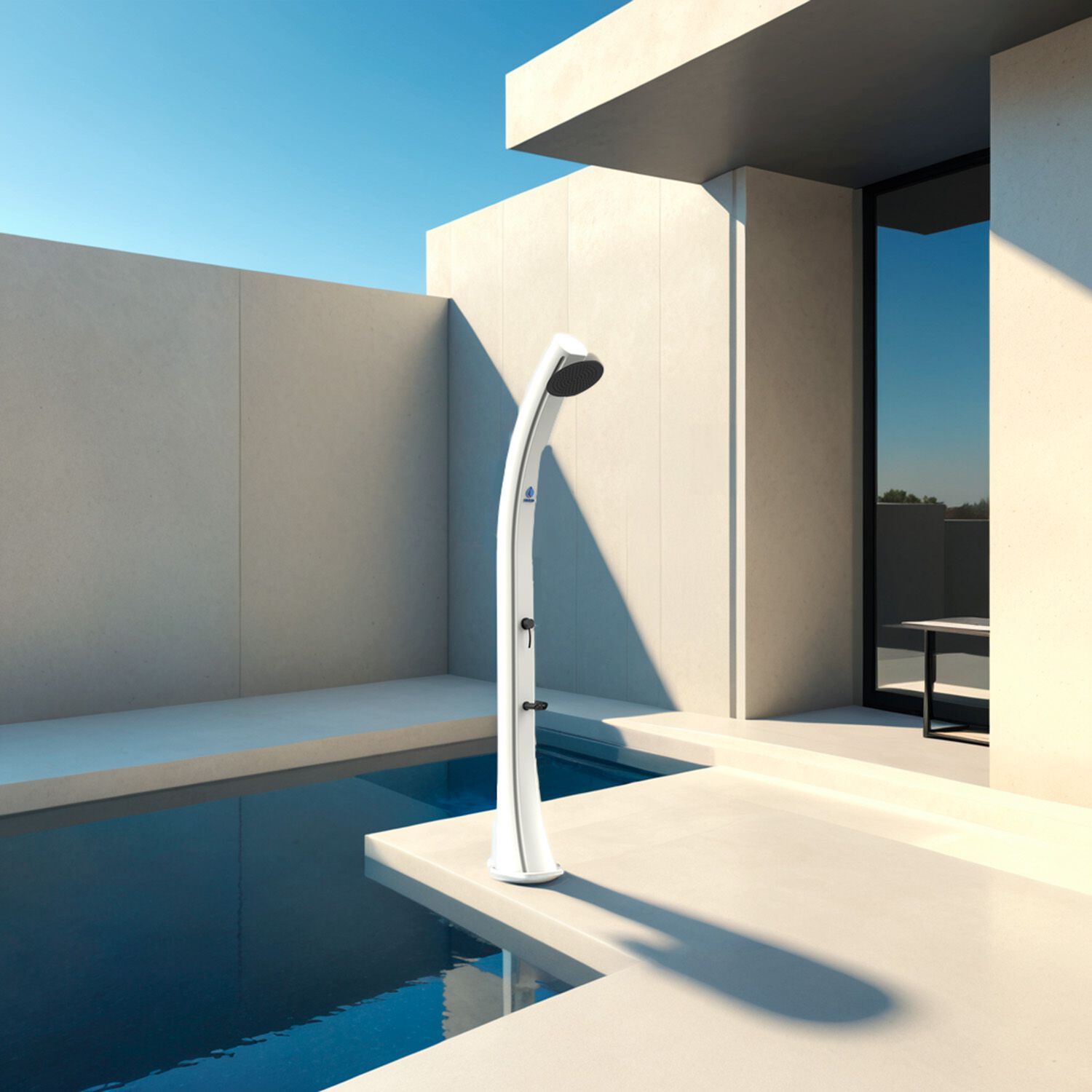 Поли солнечный открытый душ с душем SINED SOLE XXL ARCH-00001997 - Вид №6