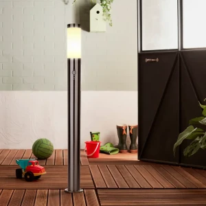 Фонарный столб без источника света уличный Kreaforta Begnas 80 см цвет хром