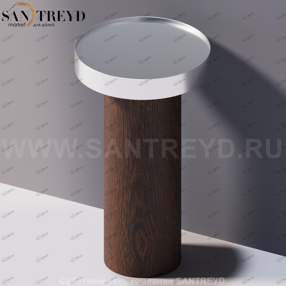 Agape GEMMA Контейнер или опора под небольшой столик под коричневый дуб ACOM251RU