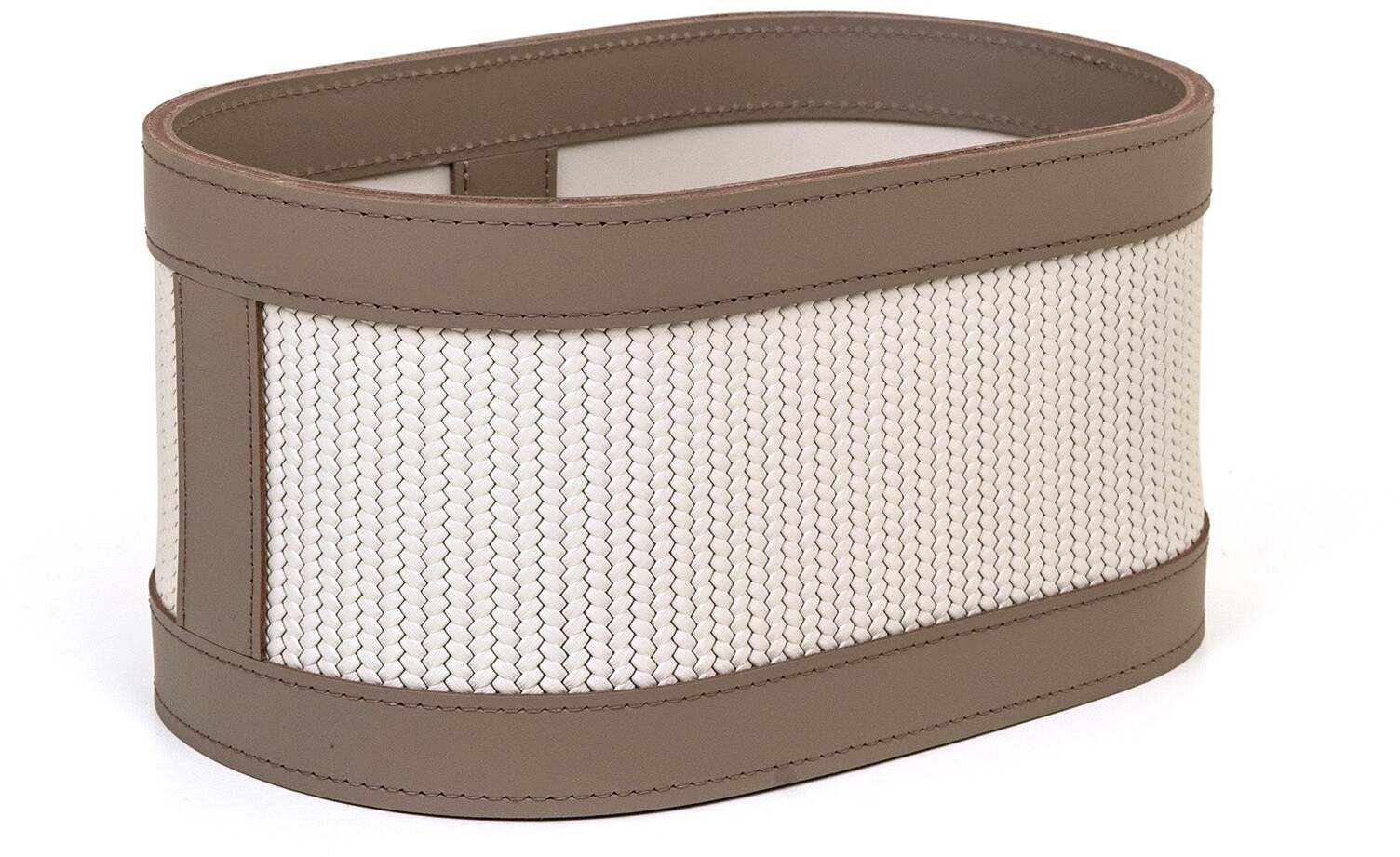 Roda Держатель для мочалки - 30X20XH12см / Кремовый / плетеная кожа_черный