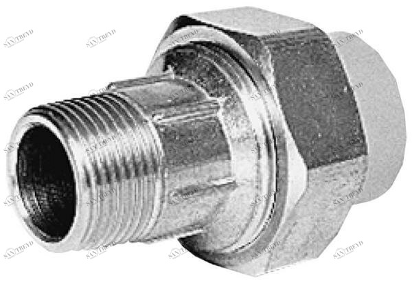 SANIT 183145206 Адаптер соединение с наружной резьбой, латунь / ABS 