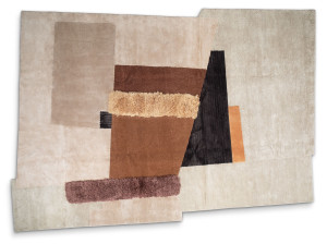 Ковер ручной работы с геометрическим рисунком