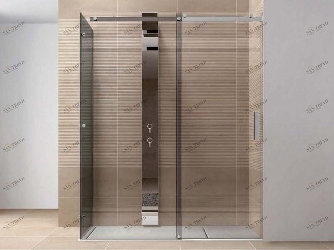 DISENIA Душевая кабина с раздвижной дверцей с двойным фиксированным углом Oops Ps2f