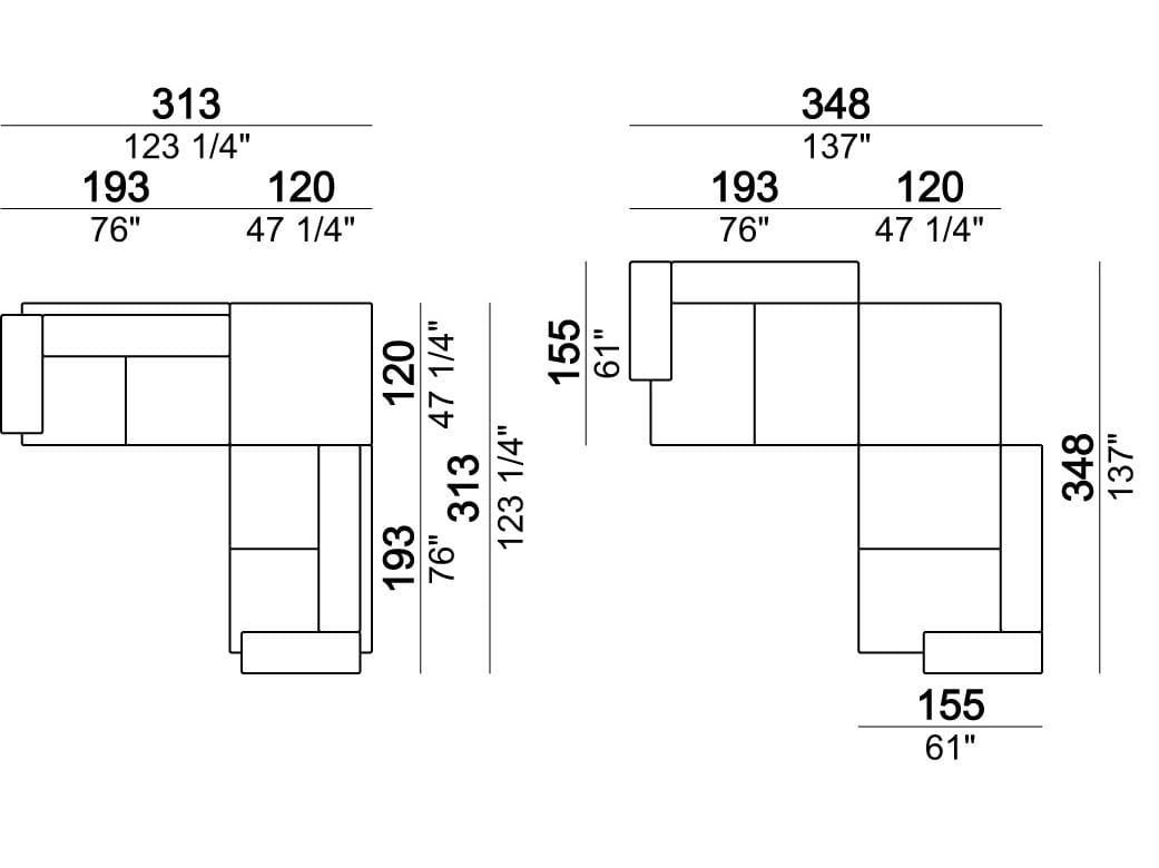 Секционный кожаный диван Arketipo ARCH-00037376 - Вид №18