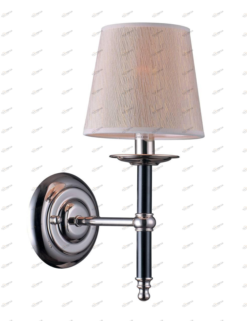 Бра Divinare Candela 1162/01 AP-1 DIVINARE  078421 Бежевый;серебро 