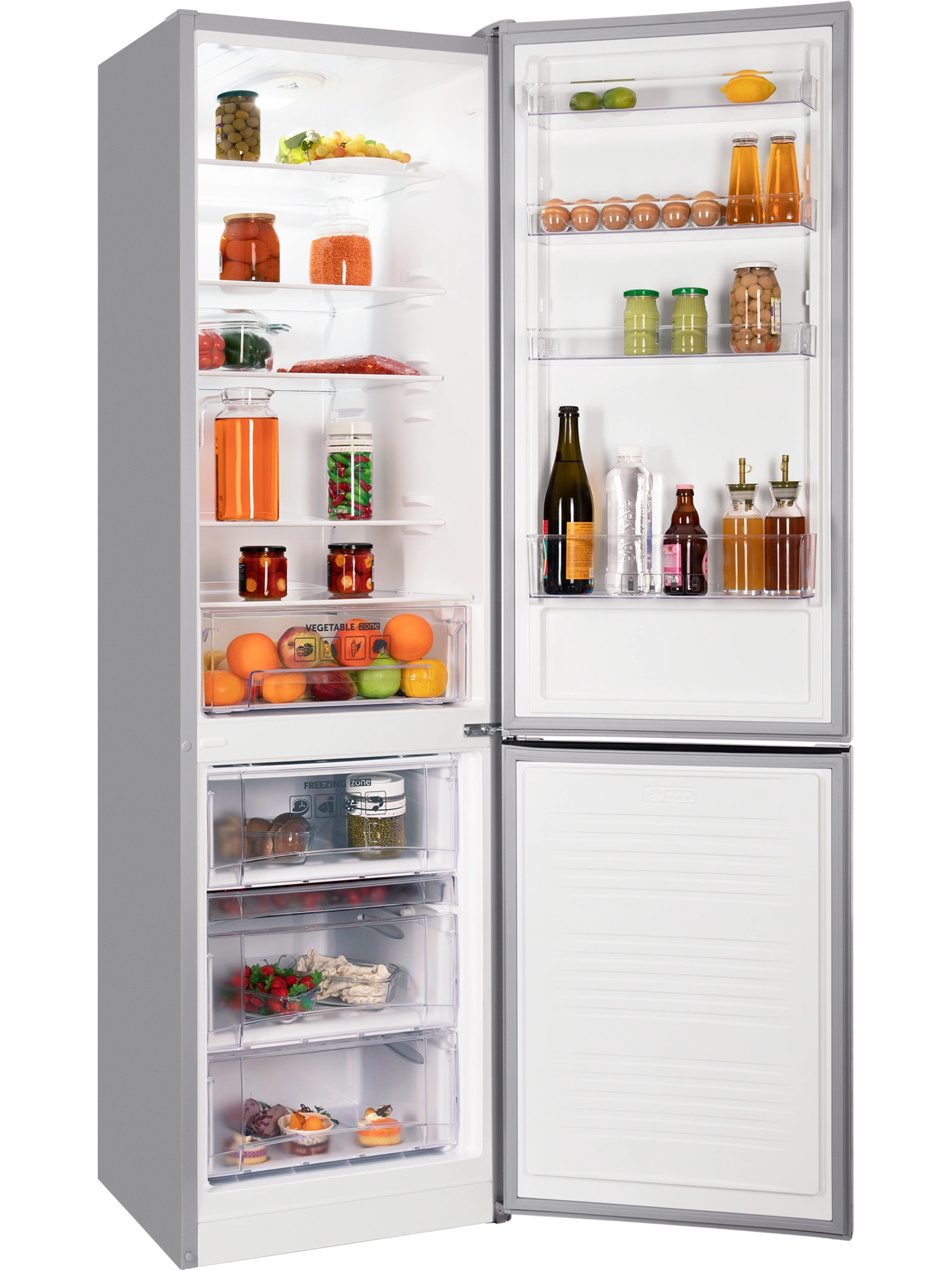 9291900 Холодильник с морозильником   NORD NRB 154 S серебристый STDN-0063811 - Вид №1