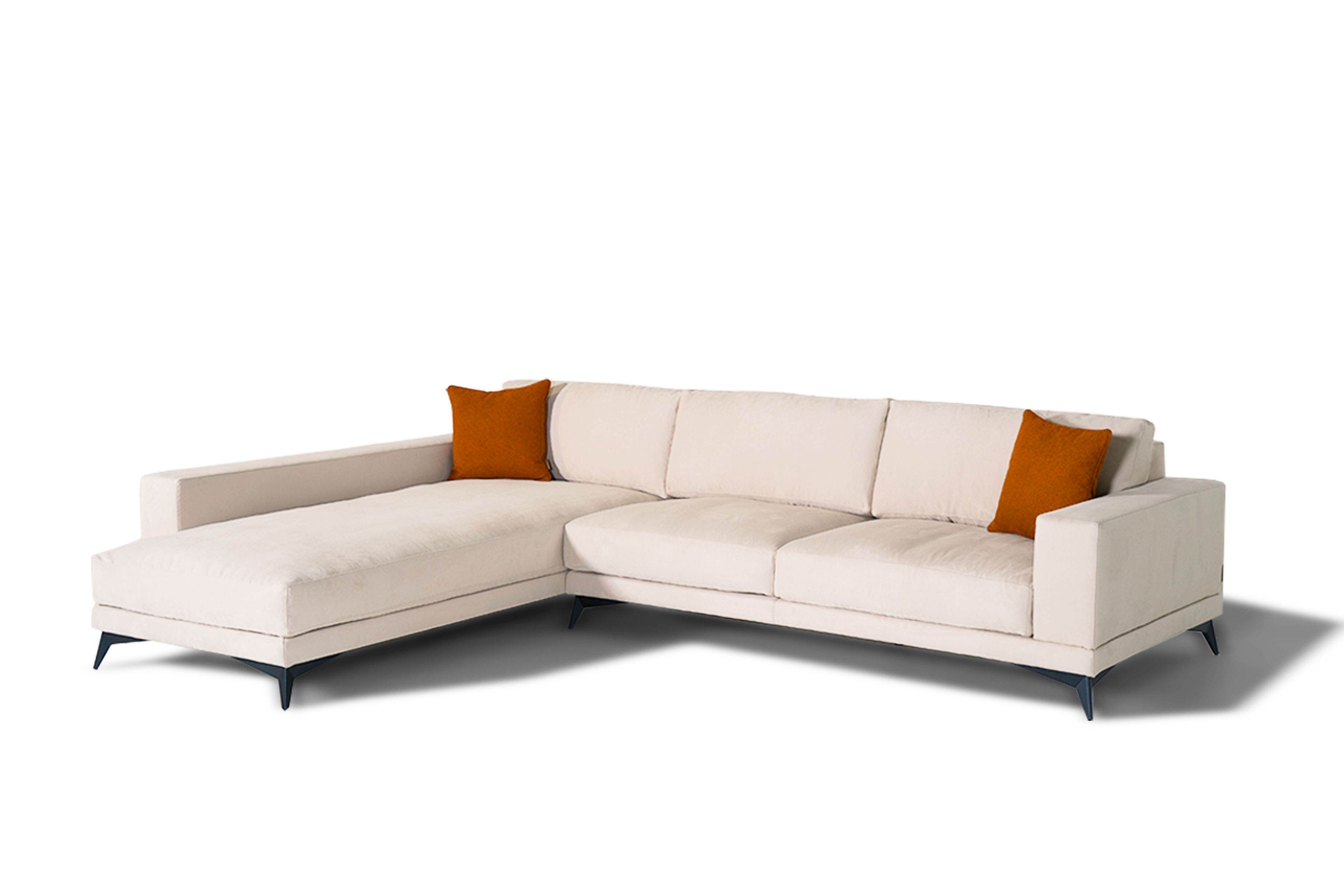 Диван из микрофибры с полуостровом Mantellassi 1926 Tesla ARCH-00104315 - Вид №1