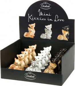 10606221 Goebel Скульптура 6,5см "Мини Китти" "Китти де люкс" Фарфор