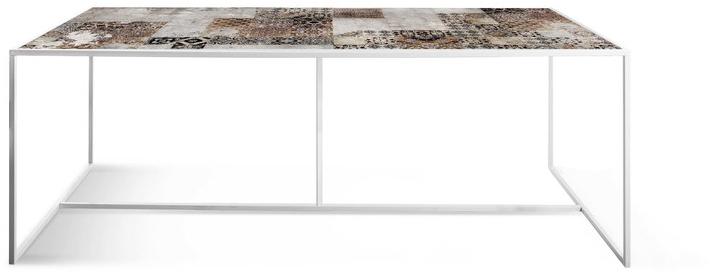 MOMENTI Прямоугольный стол из крашеного металла Crazy home furniture - square collection sun-id-1489090 - Вид №4