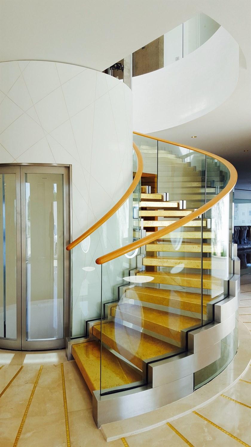 Siller Treppen П-образная самонесущая открытая лестница из металла с двойной конструкцией Cobra sun-id-1465323 - Вид №3